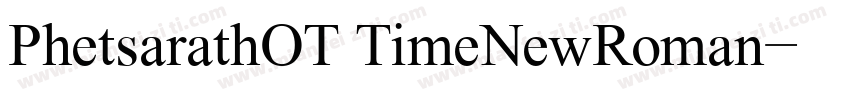 PhetsarathOT TimeNewRoman字体转换